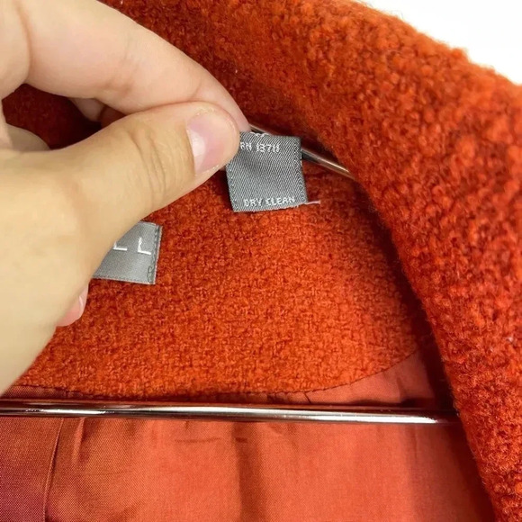 Kate Hill Double-Breasted Burnt Orange Wool Blazer - Picture 6 of 11